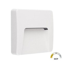 Φωτιστικό PC LED Εμμέσου φωτισμού Τετράγωνο 3W 3CCT IP65 Λευκό - adeleq