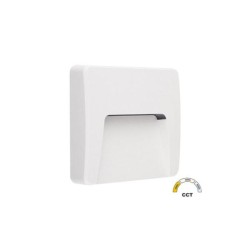 LED Luminairy PC Indirect Lighting Square 3W 3CCT IP65 White - adeleq 
