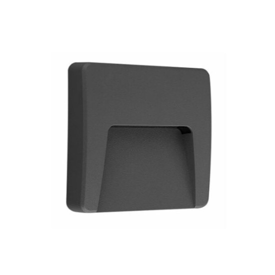 Φωτιστικό PC LED Εμμέσου φωτισμού Τετράγωνο 3W 3000Κ IP65 Λευκό - adeleq