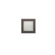 Wall mounted Lighting Fitting Square mini 9734 IP54 9Led 230V antique brass frame cool white - adeleq 
