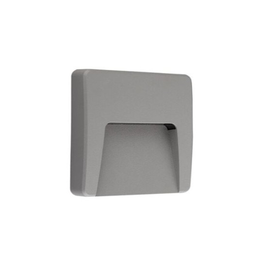 Φωτιστικό PC LED Εμμέσου φωτισμού Τετράγωνο 3W 3000Κ IP65 Λευκό - adeleq