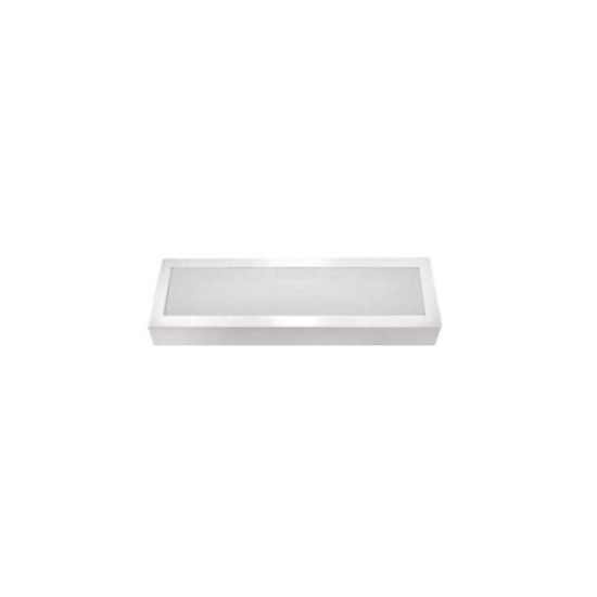 Wall mounted Lighting Fitting Rectangular mini 9737 IP54 10Led 230V White frame Warm White - adeleq 