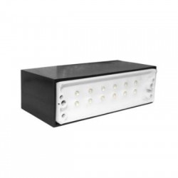 Alluminium body of Recessed Rectrangular lighting fitting 9801 IP54 12led warm white - adeleq 
