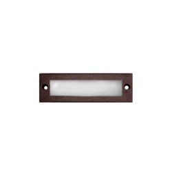 Alluminum Frame grained for Rectangular recessed lighting fitting 9801 frosted glass - adeleq 