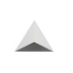 Φωτιστικό LED Αλουμινίου Επίτοιχο τριγωνικό μονής κατέυθυνσης 12W 3CCT IP54 Λευκό - adeleq