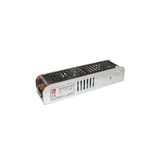 Aluminum power supply mini size for led strips 230V/24VDC 120W - adeleq