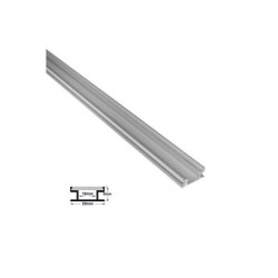 Aluminum profile 1m wall fitted for floor for led strips max W:10mm - 30-0510 - adeleq