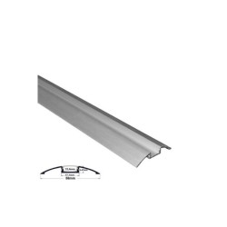 Aluminum profile 1m wall mounted Oval for led strips max W:12mm L:1m W:56.7mm H:8.47mm - 30-0520 - adeleq