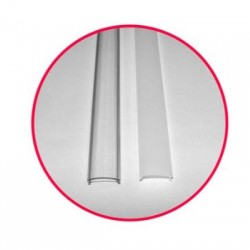 Κάλυμμα Διάφανο 1μ Για Προφίλ Επίτοιχο οβάλ 30-0520 - 30-0521 - adeleq 