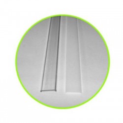 Κάλυμμα Διάφανο 1μ Για Προφίλ Επίτοιχο οβάλ φαρδύ 30-0530 - 30-0531 - adeleq 
