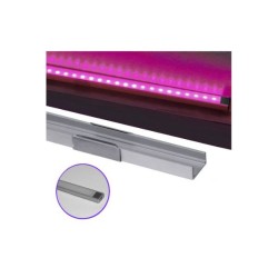 Aluminum profile 1m wall mounted for led strips max W:11mm L:1m W:15.8mm H:6mm - 30-0550 -adeleq