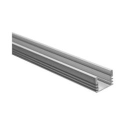 Aluminum profile 2m wall mounted Deep for led strips max W:11mm L:2m W:17.7mm H:12.2mm - 30-055002 - adeleq