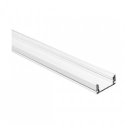 Προφίλ επίτοιχο 2μ για ταινίες εως 13mm w:17.4 h:7 Λευκό - 30-0555020 - adeleq