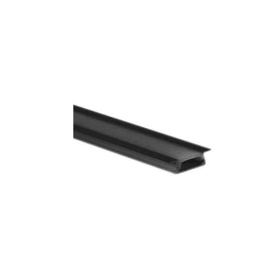 Aluminum Profile black 2m wall fitted for led strips max W:11mm L:2m W:21.2mm H:5.6mm - 30-056021 - adeleq