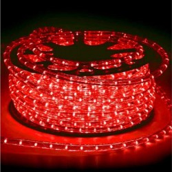 Φωτοσωλήνα LED Φ13mm μονοκάναλη ΜΕ 36Led/m Κόκκινο - 30-2502 - adeleq