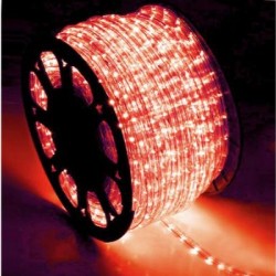 Φωτοσωλήνα LED Φ13mm δικάναλη ΜΕ 36Led/m Κόκκινο - 30-2602 - adeleq