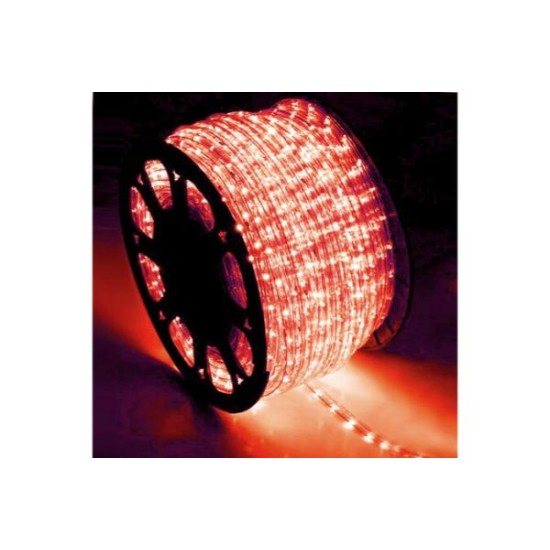 Φωτοσωλήνα LED Φ13mm δικάναλη ΜΕ 36Led/m Κόκκινο - 30-2602 - adeleq