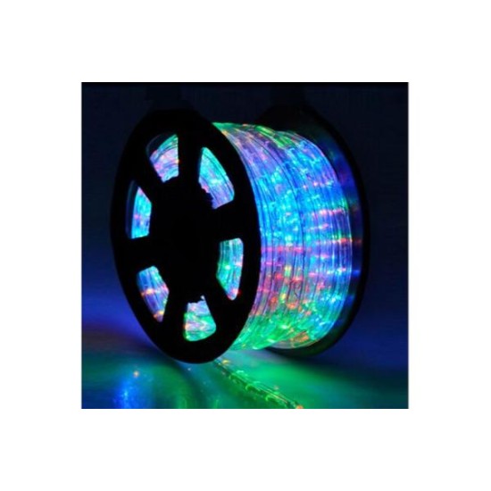 Φωτοσωλήνα LED Φ13mm δικάναλη ΜΕ 36Led/m Πολύχρωμη - 30-2610 - adeleq