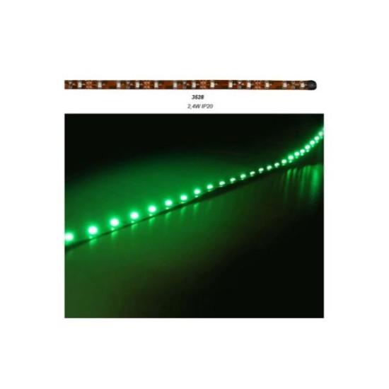 Ταινία LED 50 cm 12VDC 2.4W 30LED 120° Κόκκινο IP20  - 30-3302 - adeleq