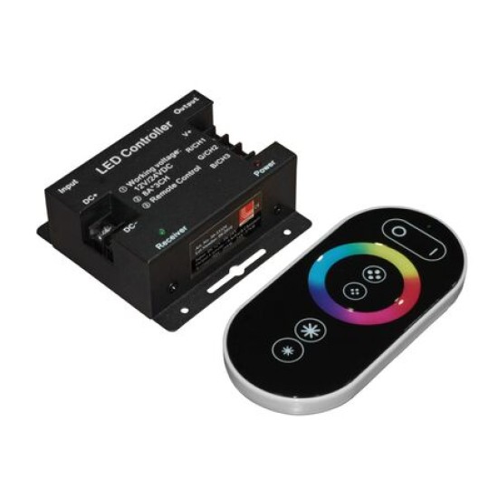 Μηχανισμός με Τηλεχειριστήριο + Controller-Dimmer RGB 12VDC288W/24VDC576W 24A - Adeleq