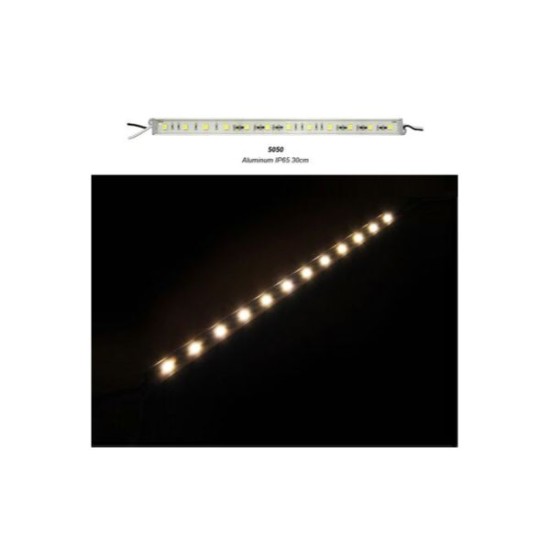 Μπάρα LED mini αλουμινίου 30cm 24VDC 3W 12LED 120° Θερμό ΙP65  - 30-33330 - adeleq