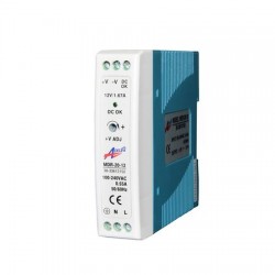 Din Rail Power Supply Unit 220-240VAC/12VDC 15W - adeleq