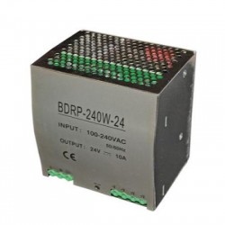Din Rail Power Supply Unit 220-240VAC/24VDC 240W - adeleq
