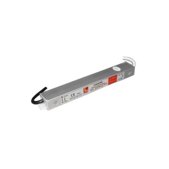 Aluminum power supply for led strips 230V/24VDC 30W IP67 - adeleq