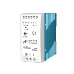 Din Rail Power Supply Unit 220-240VAC/24VDC 60W - adeleq
