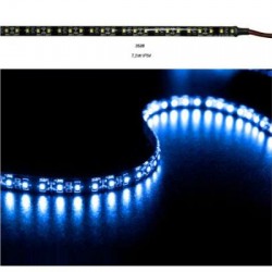 Led Strip Adhesive Balck PCB 5m12VDC 7.2W/m 90L/m Blue IP54 - Adeleq