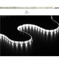 Led Strip Adhesive White PCB 5m12VDC 4.8W/m 60L/m Neutral White IP54 - Adeleq