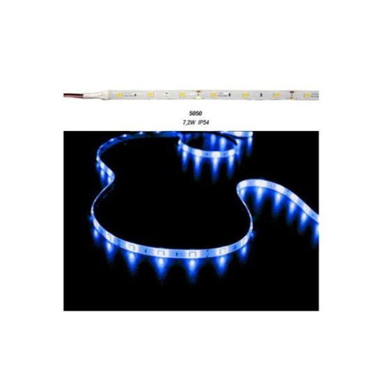 Led Strip Adhesive White PCB 5m12VDC 14.4W/m 5050 60L/m Neutral White IP54 - Adeleq
