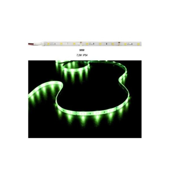 Led Strip Adhesive White PCB 5m12VDC 14.4W/m 5050 60L/m Neutral White IP54 - Adeleq