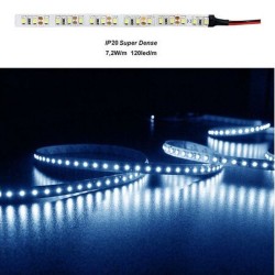 Ταινία LED 5m 12VDC 7.2W/m 2835 120LED/m Μπλέ IP20 - 30-3517214 - adeleq