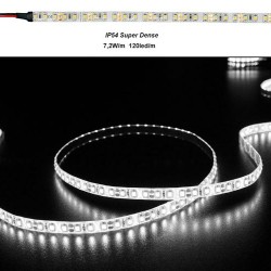 Ταινία LED 5m 12VDC 7.2W/m 2835 120LED/m 4000K IP54 - 30-35272121 - adeleq