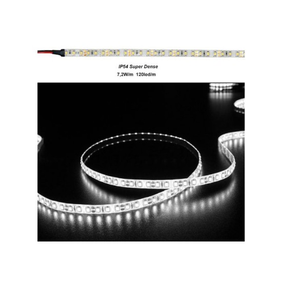 Ταινία LED 5m 12VDC 7.2W/m 2835 120LED/m 4000K IP54 - 30-35272121 - adeleq