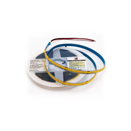 Ταινία COB LED 5m 24VDC 10W/m 352LED/m 4000K Λευκό IP20 - 30-37101 - adeleq