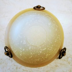 Φωτιστικό απλίκα επίτοιχη - D260 - 1x75W / E27 - Μελί/Οξυντέ - Amanda - Viokef