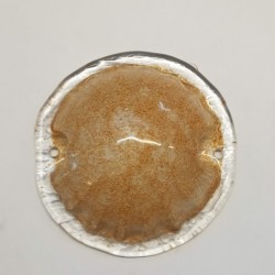 Ceiling lamp oxided 1x60W / G9  - Glass amber handmade 1Χ60W / E14 - 3017501 - Petit R - VIOKEF