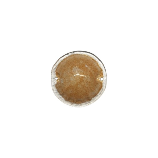 Ceiling lamp oxided 1x60W / G9  - Glass amber handmade 1Χ60W / E14 - 3017501 - Petit R - VIOKEF