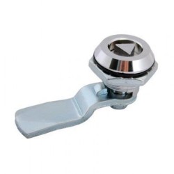 Κλειδαριά κιβωτίου για τριγωνικό κλειδί μεταλλική χρωμίου Φ22 - 201-11-11-18-10 - OSKAR