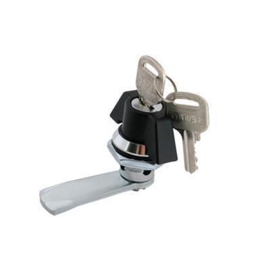 Κλειδαριά κιβωτίου πεταλούδα μεταλλική μάυρη Φ22 - 232-2-03-05 - OSKAR