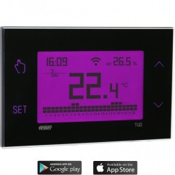 Χρονοθερμοστάτης (WI-FI) ψηφιακός / Ημερήσιος - Εβδομαδιαίος TUO WI-FI RF NERO