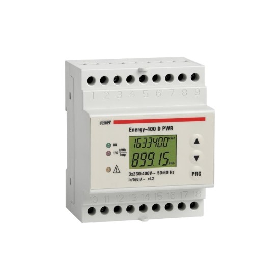 Τριφασικός μετρητής ενέργειας ψηφιακός - 3Φ ENERGY-400D-PWR - VEMER