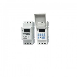Χρονοδιακόπτης ψηφιακός ράγας 2 Στοιχ - Ημερήσιος / Εβδομαδιαίος - Με εφεδρεία 150 Ώρες - AHC15A - ALION