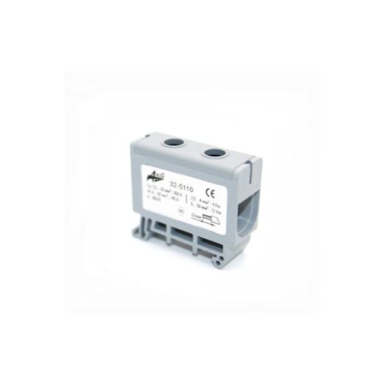 Σύνδεσμος καλωδίων 1 Πόλου ράγας και βίδας 145A 800V - adeleq