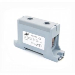 Σύνδεσμος καλωδίων 1 Πόλου ράγας και βίδας 220A 800V - adeleq