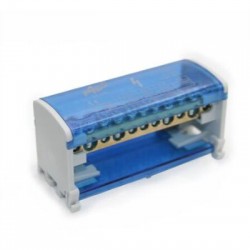 Διακλαδωτήρας ράγας 125A 500V 2 μπάρες x 11 πόλοι - adeleq