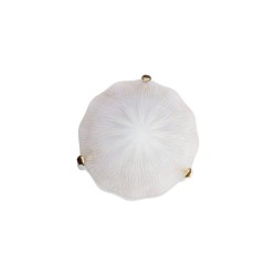 Celling lamp D300 / 1x60W / E27 - Gold - Glass white - Viokef