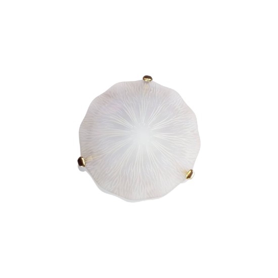 Celling lamp D300 / 1x60W / E27 - Gold - Glass white - Viokef